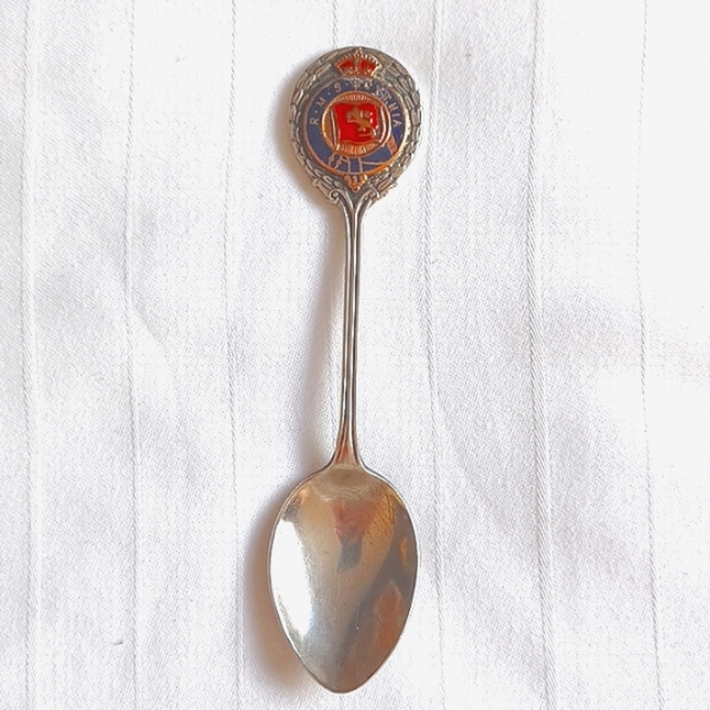 Vintage Cunard Lines RMS Scythia Pre 1934 Silver Plate Teaspoon